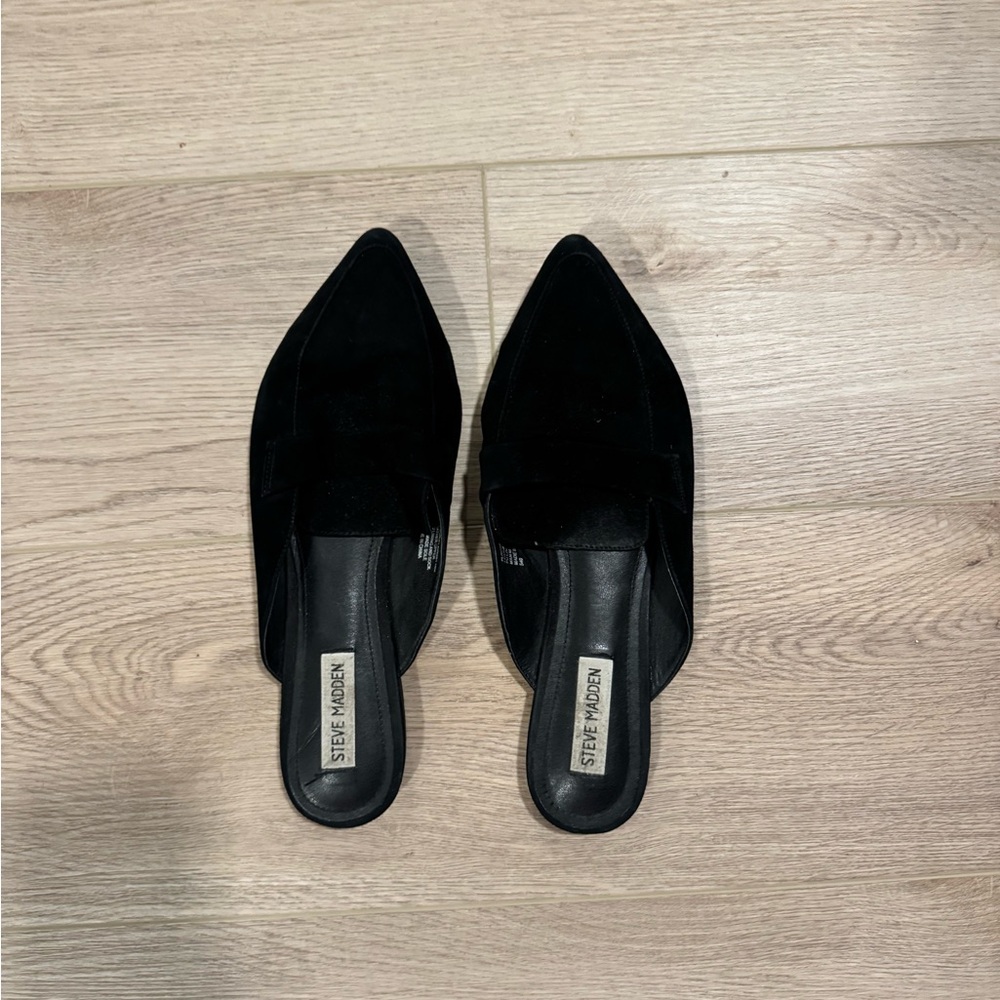 Steve Madden Women's Sleek Black Mules